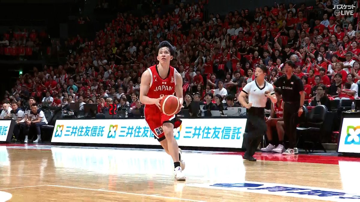 #小川敦也 豪快なワンハンドダンクで流れを呼び込む💪 バスケットボール男子日本代表国際試合🏀 日本生命カップ2026(佐賀大会) 🇯🇵日本 vs モンゴル🇲🇳 GAME2 8/10(月) 18:00〜 #バスケットLIVE ライブ・見逃し配信中📡 #AkatsukiJapan 宇都宮ブレックス / UTSUNOMIYA BREX