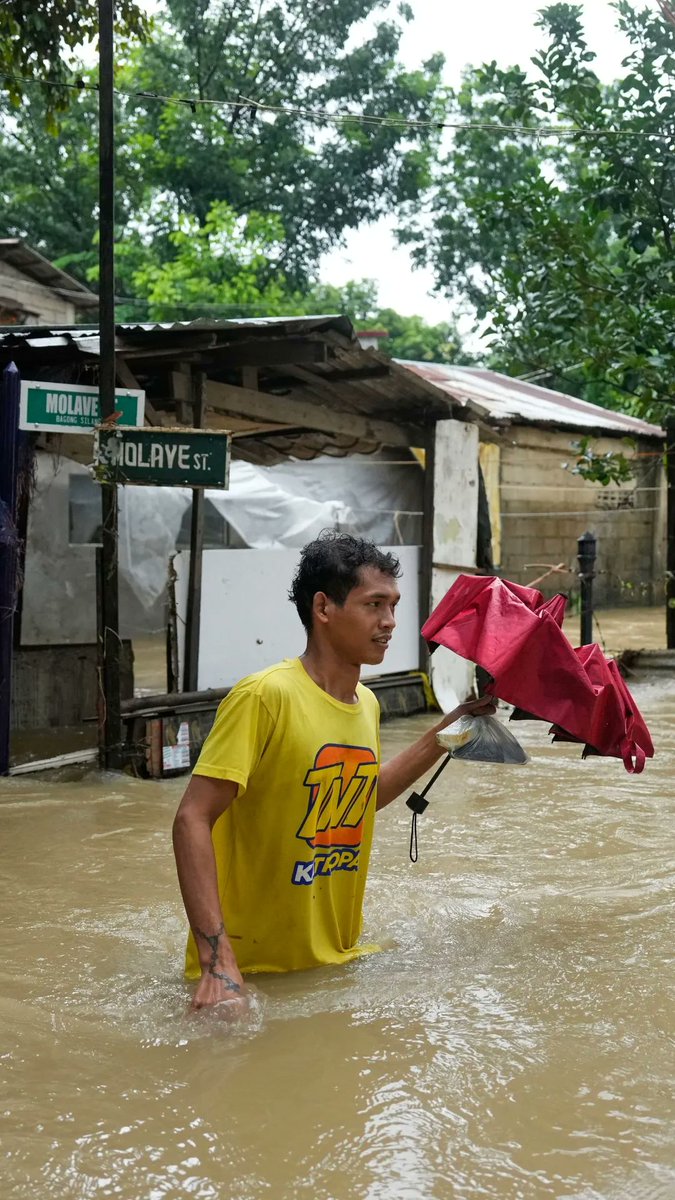 Seasonal monsoon rains and flooding have intensified in parts of the Philippines after Typhoon Dolphin triggered heavy rain.