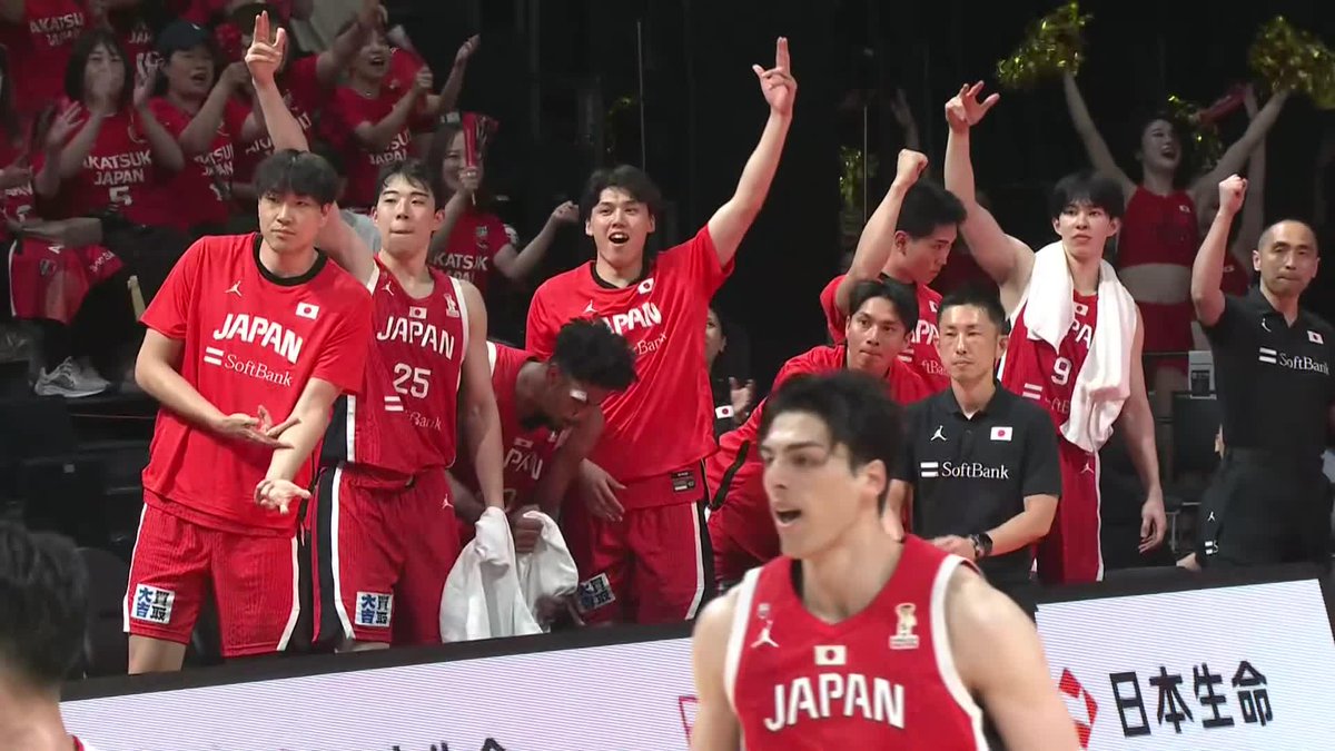 SAGAアリーナも大盛り上がり📣✊ 高島紳司が連続で仕留める🎯 📺ＢＳ日テレにて生放送 📡バスケットLIVE/TVerにて生配信 #日本生命カップ2026 #AkatsukiJapan #日本一丸