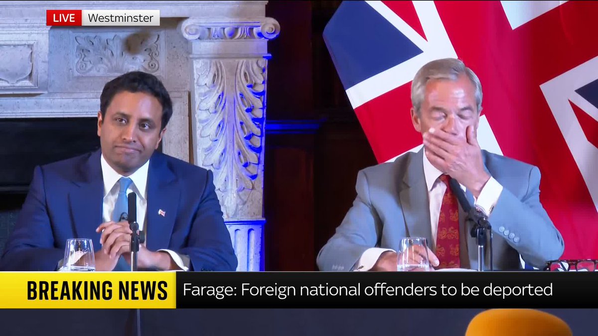 "Yes, we have managed to stop some of the dinghies. But it doesn't stop the problem." Reform UK leader Nigel Farage responds to Sky's Rob Powell's question about the decrease in migrants crossing the English Channel compared to this time last year.