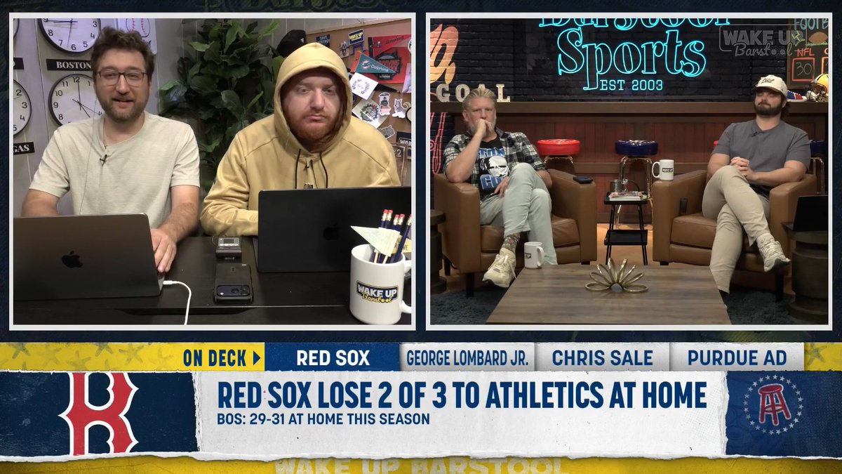 Should Red Sox fans be concerned that they are 29-31 at home this year? "That's just baseball. I hate to sound like Dana, but that is just baseball." - Phill "You mean the Home by 3 guys." - Brandon Walker