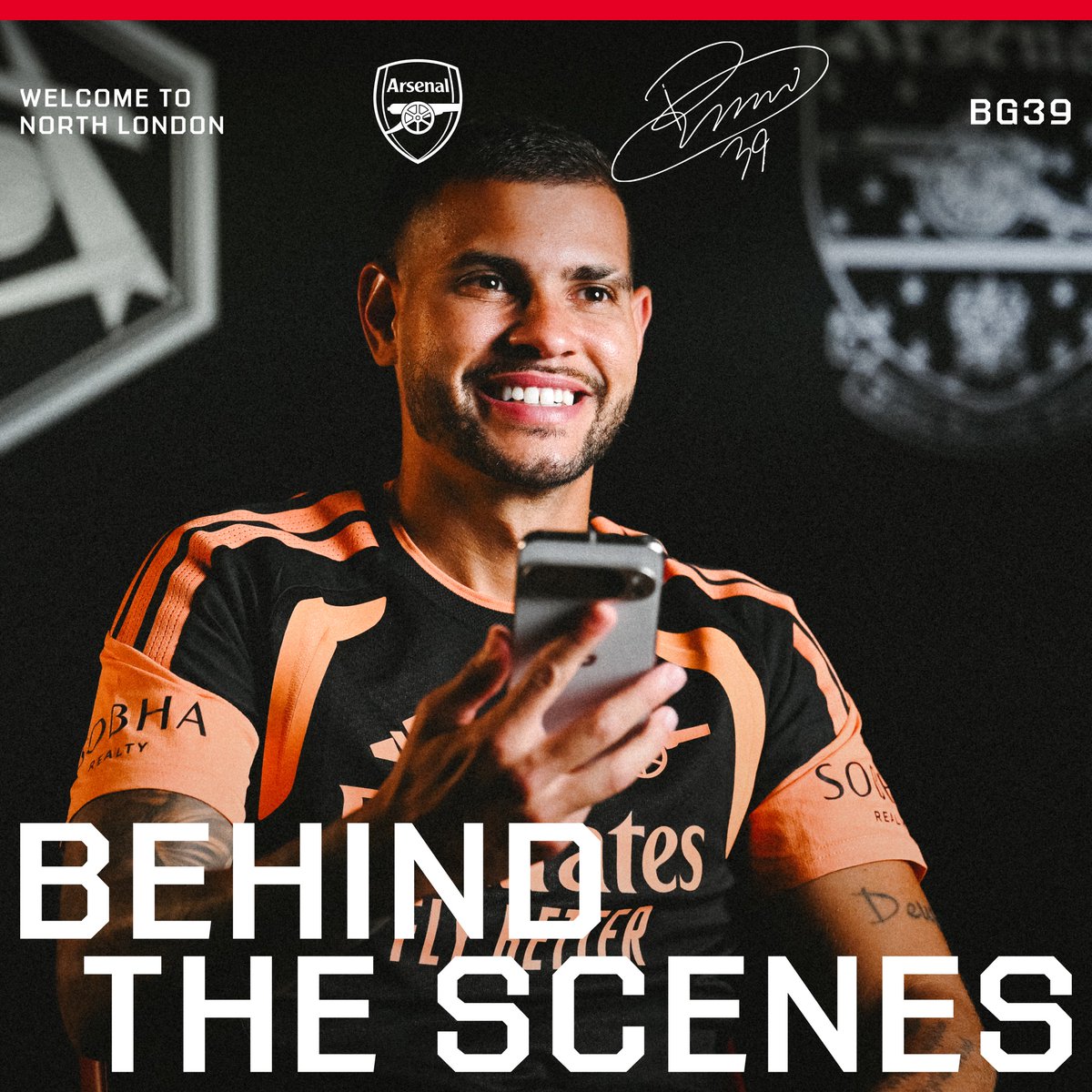 👕 Fresh threads 🏡 Family moments 🤝 Meeting Mikel All the best bits from Bruno Guimaraes' first day at The Arsenal ❤️