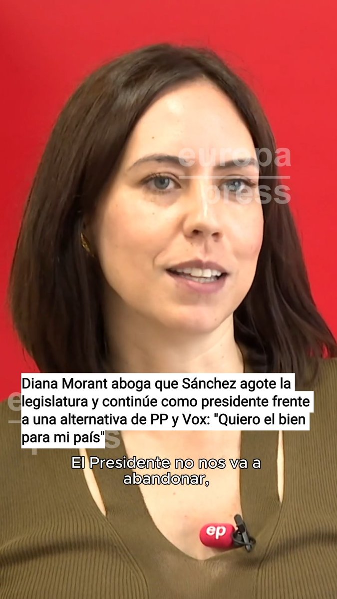 Morant defiende que Sánchez agote la legislatura y repita como presidente para evitar un Gobierno de PP y Vox: "Quiero que agote la legislatura y que vuelva a ser presidente en la siguiente porque quiero el bien para mi país"