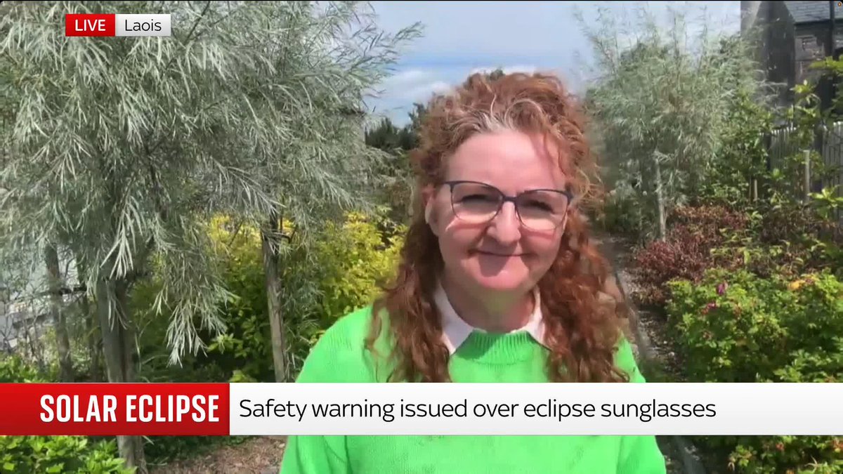 "They do not protect you from the damage of the sun's rays." Science and space communicator Dr Niamh Shaw explains the danger of wearing sunglasses over eclipse sunglasses for Wednesday's solar eclipse. 📺 Sky 501, Virgin 602, Freeview 233 and YouTube