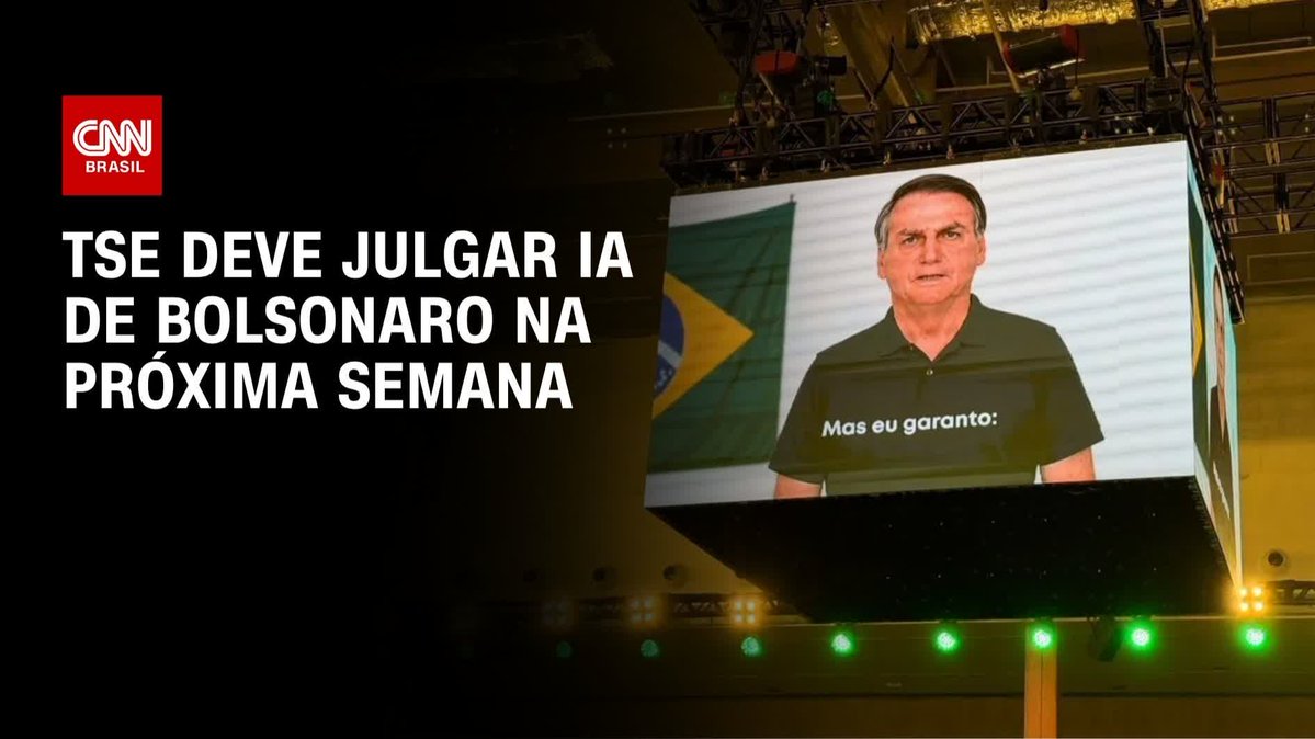 🚨AGORA - Nunes Marques pretende julgar na próxima semana ação que questiona vídeo de Bolsonaro feito com IA e apresentado por Flávio na convenção do PL