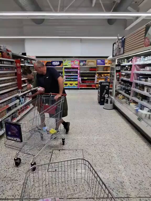 This TikTokker thinks it’s funny to approach Brits in public places and ragebait for clicks. He has abused dogwalkers, women and now unsuspecting shoppers. Hopefully soon he messes with the wrong person. I can’t stand these people.