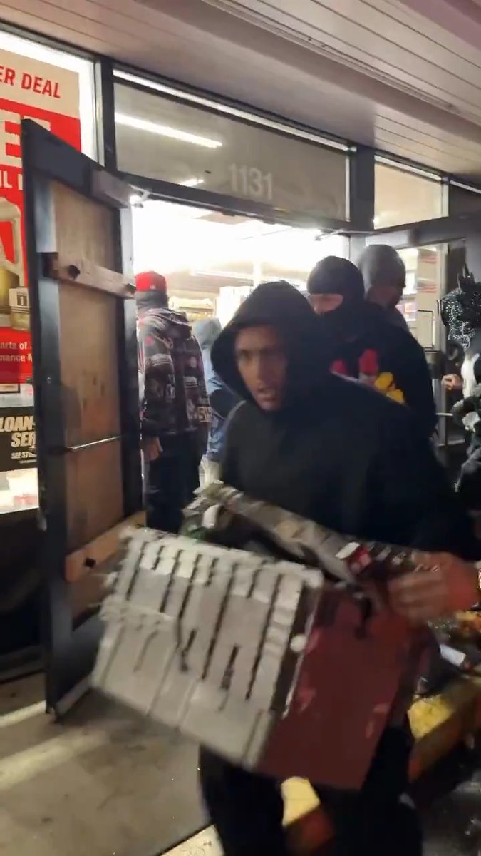 An AutoZone in South Los Angeles was looted AGAIN last night during a "street takeover." Zero arrests have been made. This is the exact same AutoZone (1131 Atlantic Blvd) that has been looted at least 3 times in the past year. Won't be long before it closes and the local "news" is doing stories about how the area is a "car parts desert." Plan accordingly... #CityLife #LA #LosAngeles #decay #3rdWorld #enrichment #AutoZone #crime #cops #FailedState #california #urban #democrats