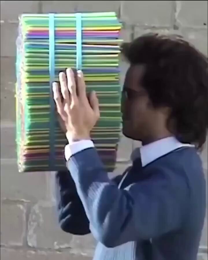 Belgian visual artist Carole Louis is the creator of "Through Thousands," a sculpture constructed from thousands of plastic straws. Like fiber optics, basically thousands of tiny “straws” guiding light across huge distances at near-light speed.