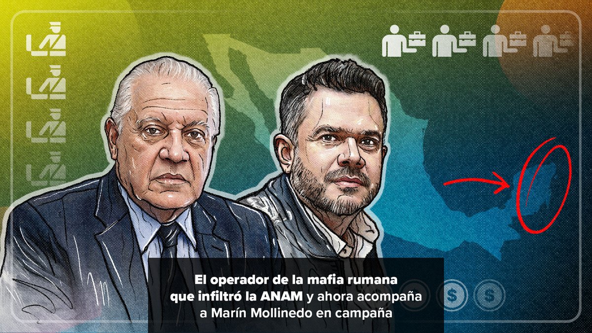 🔴 #ÚLTIMAHORA Rafael Marín Mollinedo, ex titular de Aduanas de México que busca ser candidato de Morena a gobernador de Quintana Roo, tiene entre sus más cercanos colaboradores a Alejandro Enrique Arcos Romero, identificado como operador financiero de la mafia rumana en México. 🧵