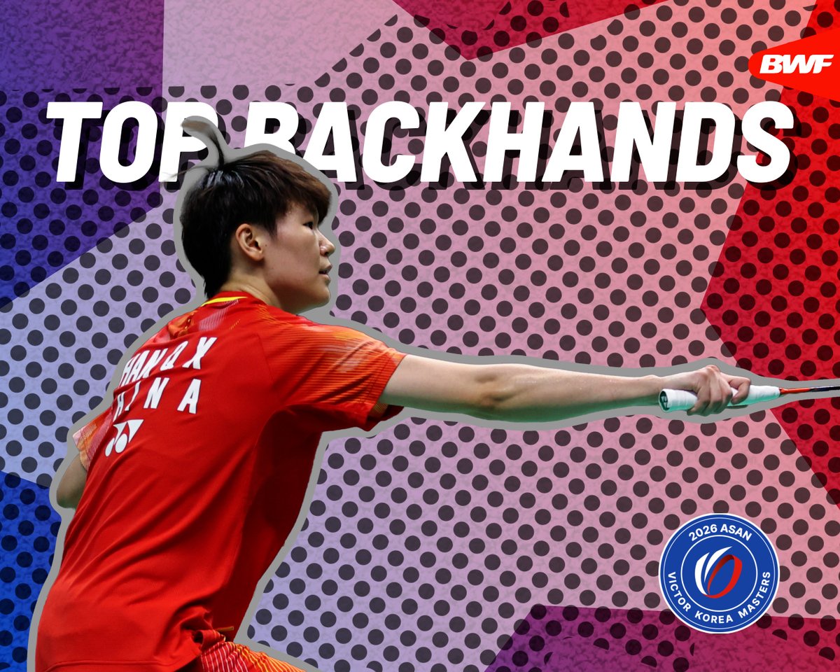 Enjoy the best backhands from #KoreaMasters2026. #BWFWorldTour