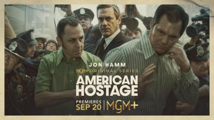 On air, on the line. Watch the trailer for #AmericanHostage starring Jon Hamm, premiering September 20 on #MGMplus. Sony Pictures Television 📺