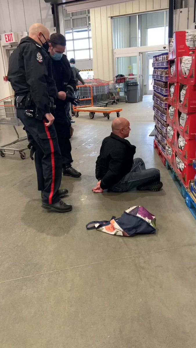 November 17th 2020 my husband &amp; I watched this man (Peter) get arrested inside Costco Edmonton for not wearing a mask. We waited with him and his daughter Charlotte until the police came &amp; arrested him , everyone else just walked by him like he didn't exist. Never forget .