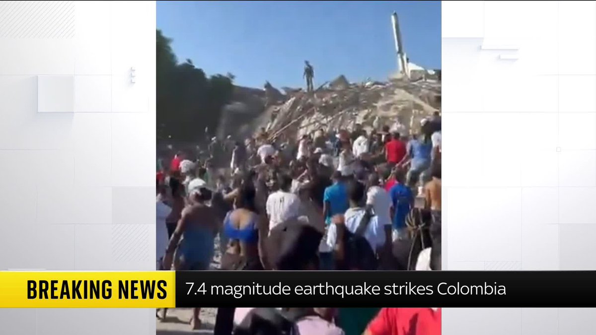 BREAKING: At least 20 people have reportedly been killed after a 7.4-magnitude earthquake hit Colombia. @SkyDavidBlevins has the latest. Live updates: 📺 Sky 501, Virgin 602, Freeview 233 and YouTube