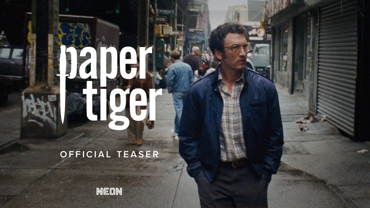 "A riveting crime thriller." Adam Driver, Miles Teller, and Scarlet Johansson star in PAPER TIGER, written and directed by James Gray. Only in theaters November 13.