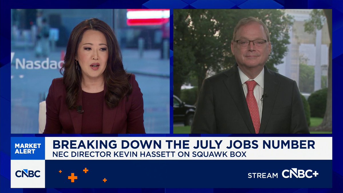"If I were at the Fed right now, I would either hold steady or cut rates because there's so much supply-side momentum," says National Economic Council Director Kevin Hassett.