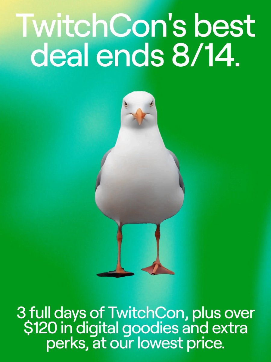 It’s the final week to get more for less with the 3-Day + Party Bundle. Get access to the best of TwitchCon weekend, plus the party and digital freebies, only through August 14.