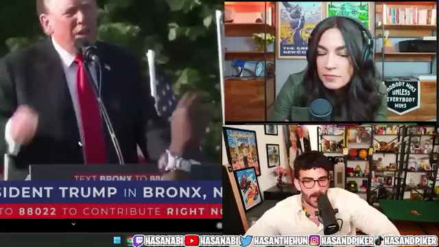 “10,000 percent!” Here’s AOC in 2024 enthusiastically agreeing with Hasan Piker that the Trump administration is responsible for October 7th. Hamas has vowed to carry out October 7th "again and again" and create a permanent state of war. Hamas, not Trump or anyone else, are responsible for their own actions. Either AOC is ignorant of these statements, or she lied to legitimize terror and impress Piker’s following. These are not statements you casually make just to reach disaffected voters.