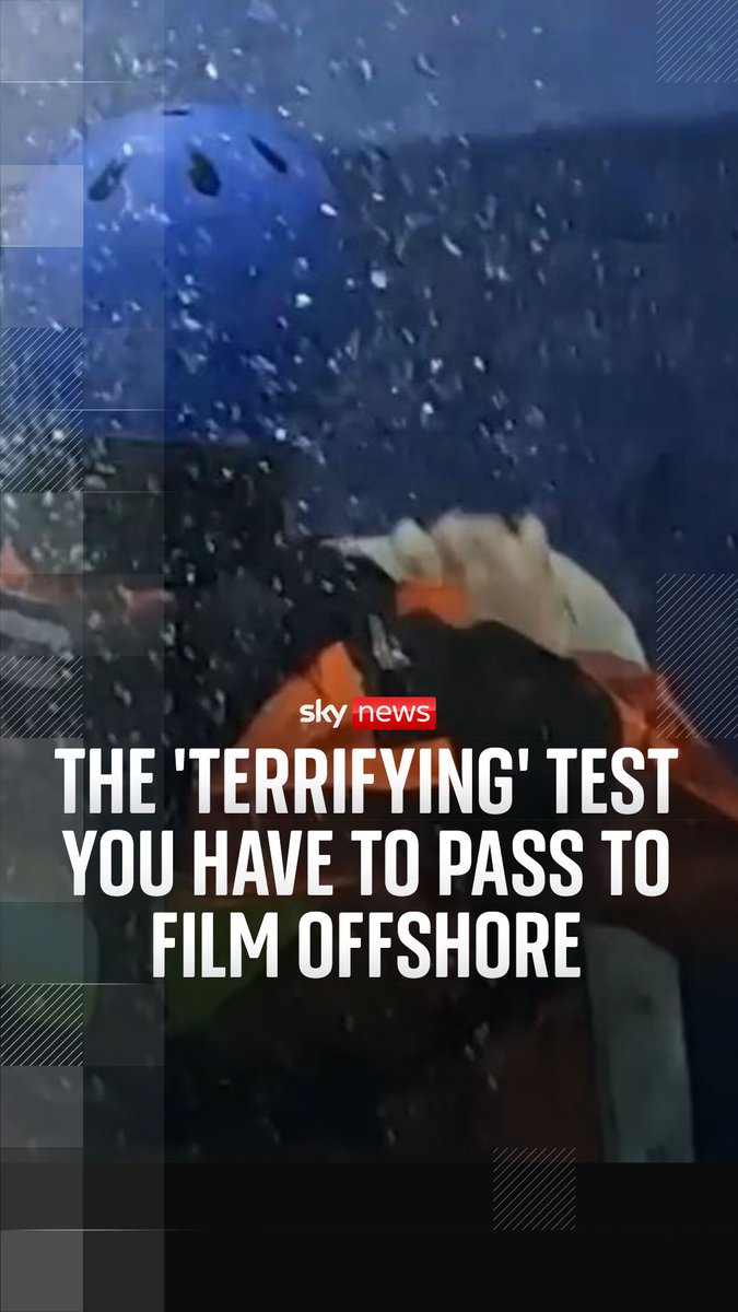 Our economics and data editor Ed Conway provides viewers with an insight into the training procedures you have to go through in order to film in the North Sea. Watch the report in full: