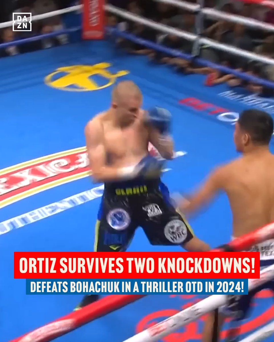 🗓️ On this day in 2024, Vergil Ortiz climbed off the canvas twice to defeat Serhii Bohachuk in an enthralling junior-middleweight bout 🤯
