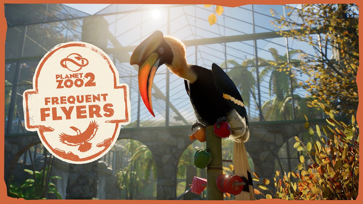 ICYMI, we took to the skies in our latest Feature Focus 🦅 Watch the video to get a closer look at the aviaries of Planet Zoo 2, as well as the beautiful birds that call them home and their behaviours - including nesting and cohabitation with other animals!
