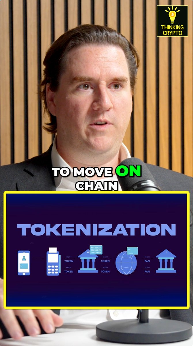 Tokenization Market Outlook! Wall Street Goes On Chain! Jim Ferraioli, Head of Crypto Research at Charles Schwab, shares his outlook on Wall Street's growing adoption of tokenized assets and where he believes the market is headed. Watch the full interview #tokenization #wallstreet