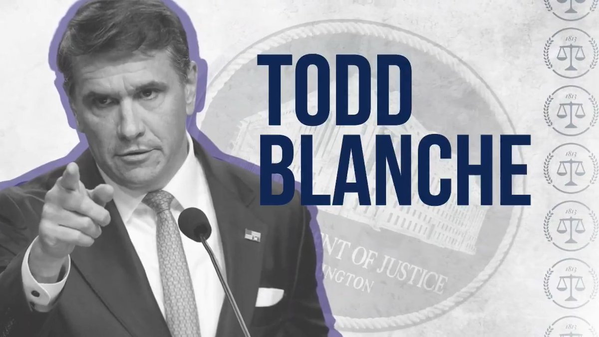 88th United States Attorney General, Todd Blanche 🇺🇸
