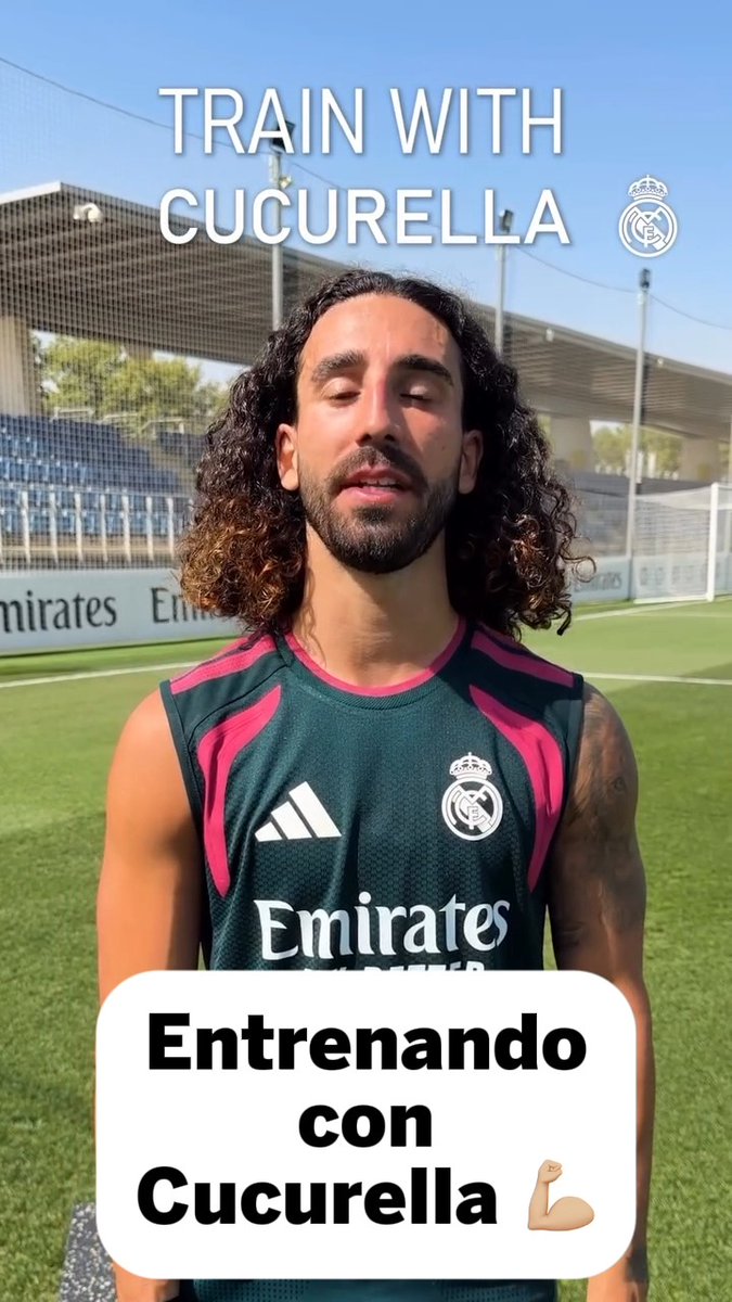 Así vive Cucurella su entrenamiento con el Madrid Vía realmadrid/IG