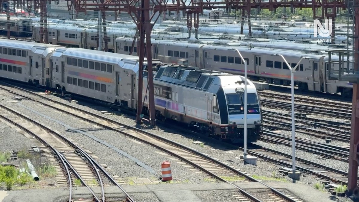 🧼 Working at the train wash! Take a behind-the-scenes look at how NJ TRANSIT keeps its rail fleet clean. With wash racks at Hoboken Terminal and the Meadowlands Maintenance Complex, trains are sprayed by a solvent that breaks down grime, scrubbed with brushes, and then rinsed clean. Trains are also power-washed at several outlying locations.