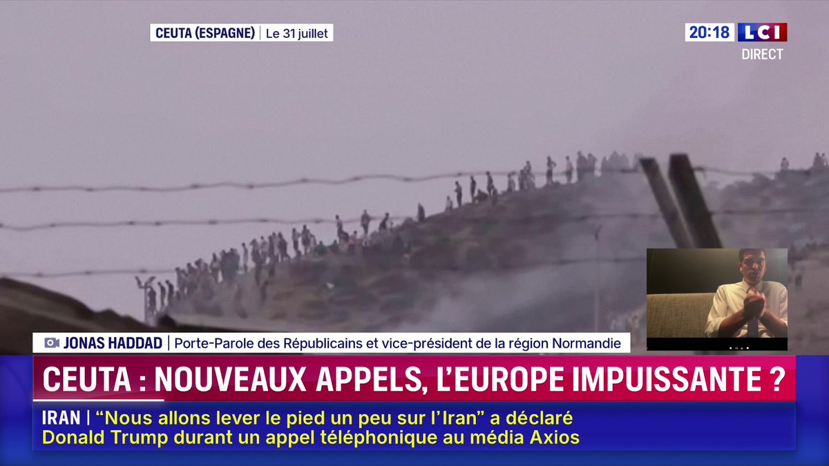 🗣️ "Nous, on pense que l’espace Schengen doit être réservé à des Européens", Jonas Haddad, porte-parole des Républicains sur LCI avec Darius Rochebin