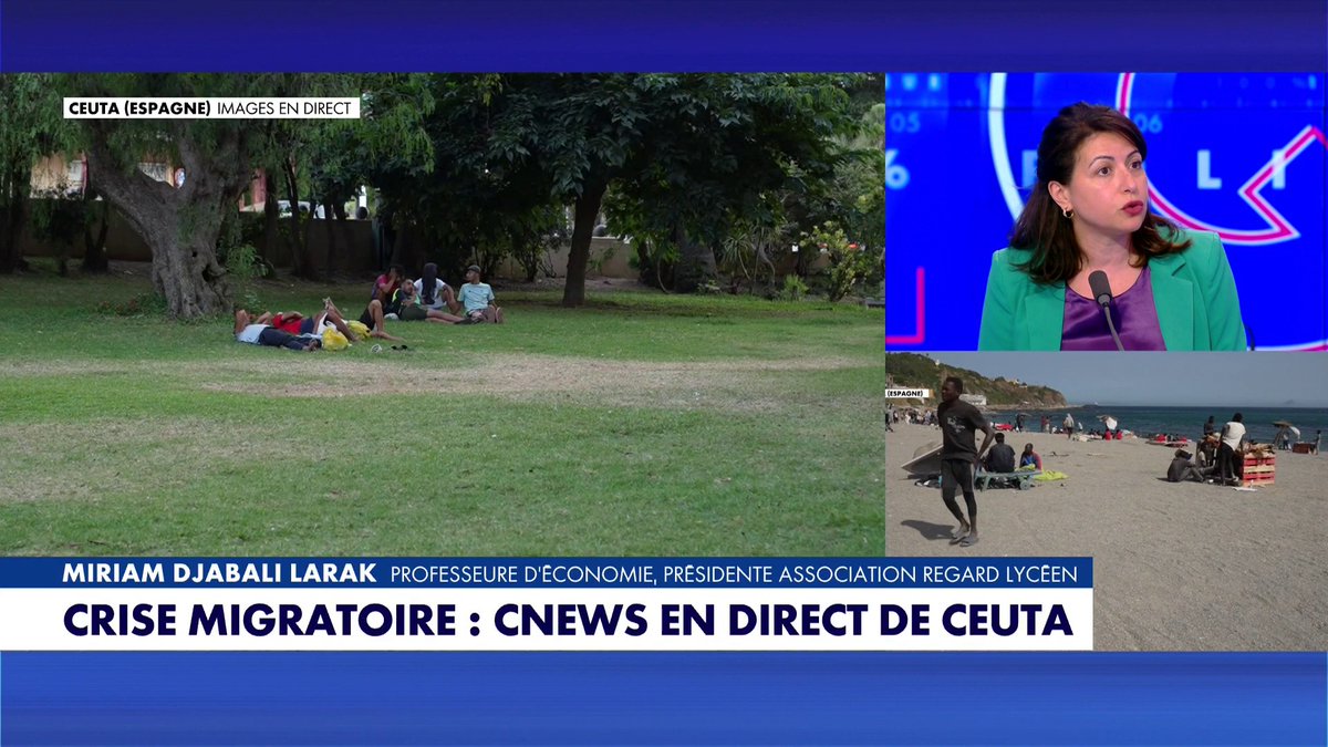 «Ceuta est devenue le laboratoire européen de l'immigration. Toute l'Europe ressent cette tension», observe Miriam Djabali Larak, enseignante en économie, dans #100PolitiqueEte Toute l'info est à retrouver sur