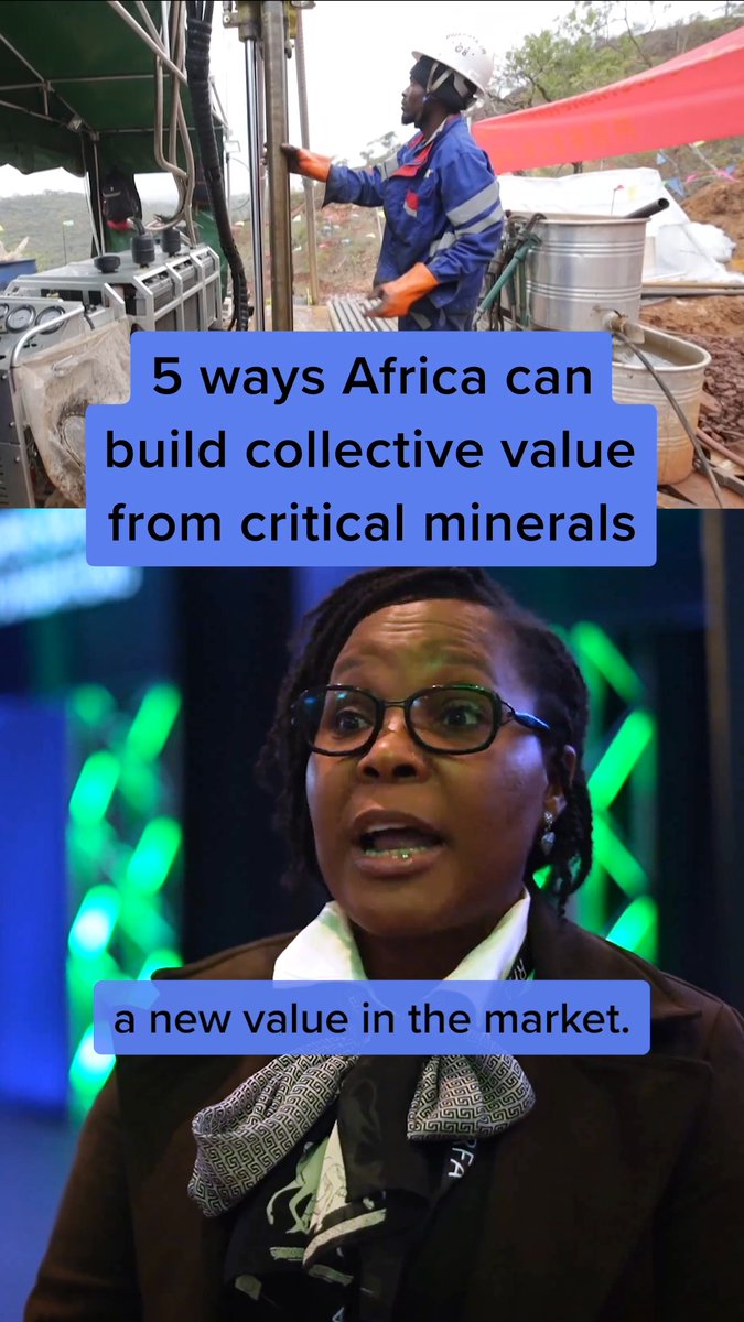 As demand for critical minerals continues to grow, Africa faces a defining question: how can the continent turn its mineral wealth into jobs, industrial growth, and long-term development? We spoke with experts who identified five ways Africa can capture more value from its critical minerals: 1️⃣ Put Africans at the center of global mineral negotiations and secure stronger positions across global value chains 2️⃣ Build a stronger Global South voice in international decisions on critical minerals, trade, investment, and resource governance 3️⃣ Ensure mining drives inclusive growth by creating jobs, expanding opportunity, and tackling inequality and poverty 4️⃣ Use Africa’s collective bargaining power to coordinate mineral policies, attract investment, and strengthen the continent’s negotiating position 5️⃣ Move beyond raw mineral exports by investing in processing, refining, and manufacturing on the continent The global race for critical minerals is more than an economic opportunity. The decisions made today will shape Africa’s economic and political sovereignty, who benefits from its resources, and the continent’s development for decades to come.