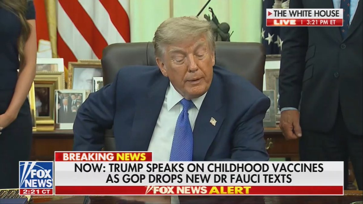 Trump on changing the childhood vaccine schedule: "Nothing bad can happen from what we're doing"