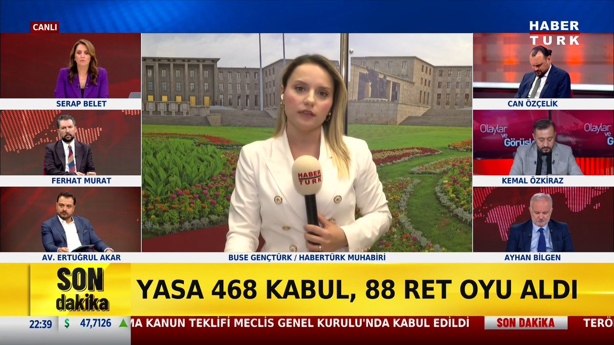#SONDAKİKA - Süreç yasası 468 oyla kabul edildi: Yasa 468 kabul, 88 ret oyu aldı. Çerçeve yasa teklifi TBMM'de kabul edilerek yasalaştı.
