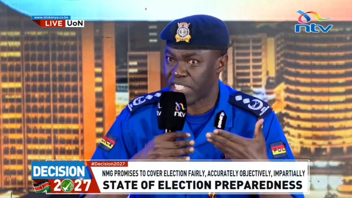 Spokesperson Muchiri Nyaga: We acknowledge the trust deficit that has existed between the police service and citizens. We have to get to a point of convergence; we don't have a world that belongs to police officers and a world that belongs to citizens. #Decision2027 Dr. Joe Ageyo (PhD)