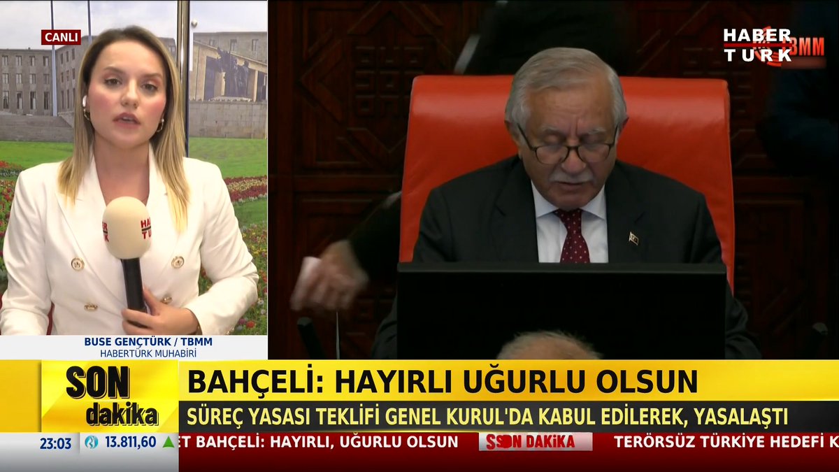 #SONDAKİKA - Süreç yasası 468 oyla kabul edildi. MHP Genel Başkanı Devlet Bahçeli: Hayırlı uğurlu olsun.