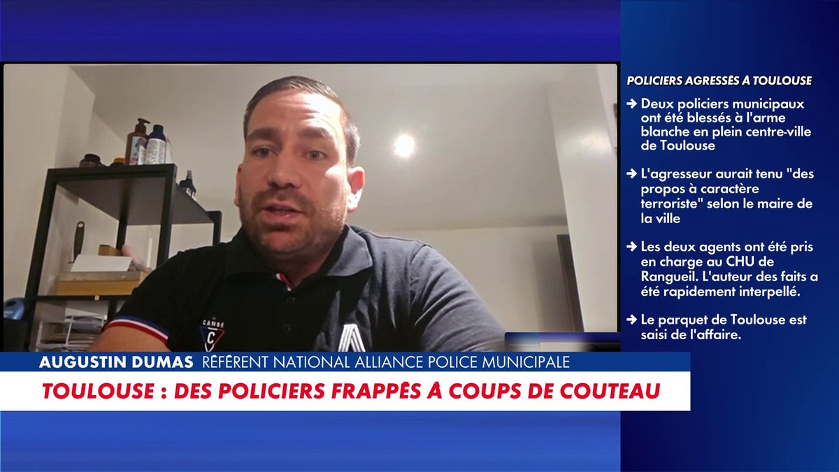 «Il est dommage que les policiers municipaux soient exclus de la présomption de la légitime défense», regrette Augustin Dumas, référent National Alliance Police Municipale, dans #100PolitiqueEte Toute l'info est à retrouver sur