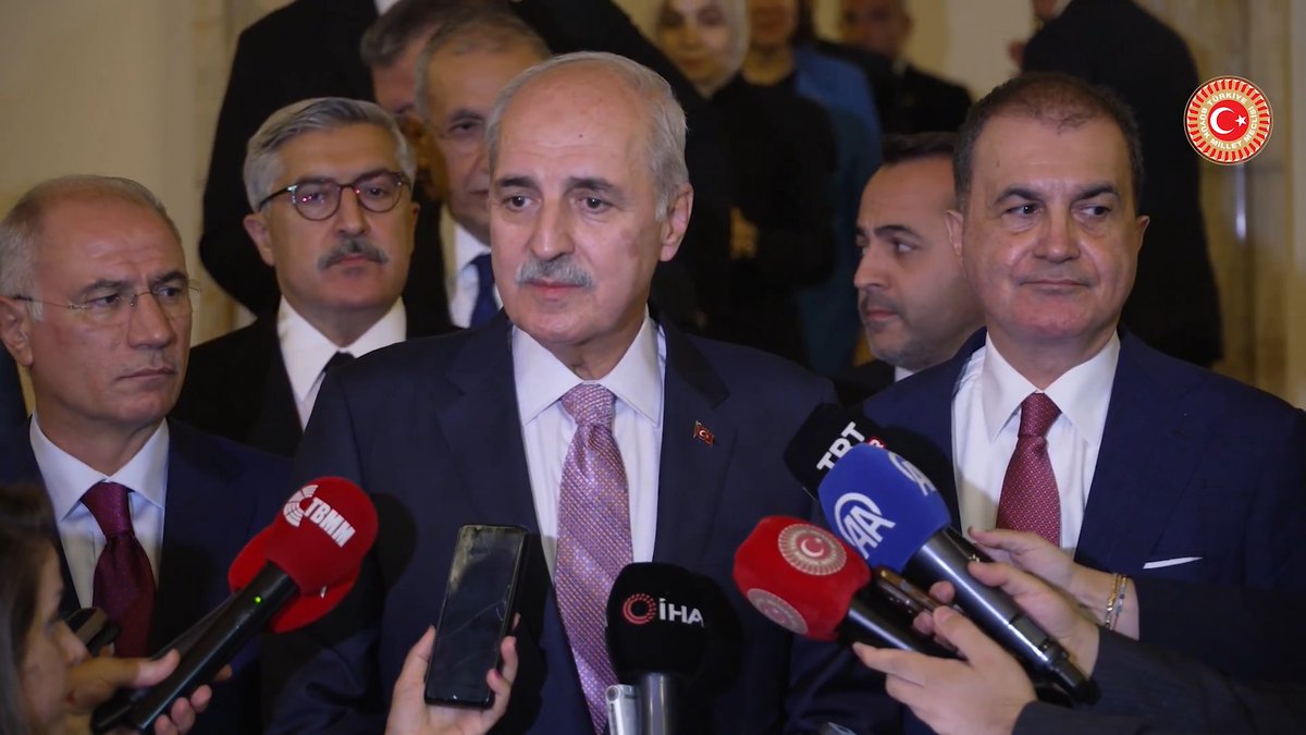 TBMM Başkanımız Numan Kurtulmuş, Millî Dayanışma ve Toplumsal Bütünleşmenin Güçlendirilmesine Dair Kanun Teklifi'nin TBMM Genel Kurulu'nda kabul edilmesinin ardından basın mensuplarına açıklamalarda bulundu.