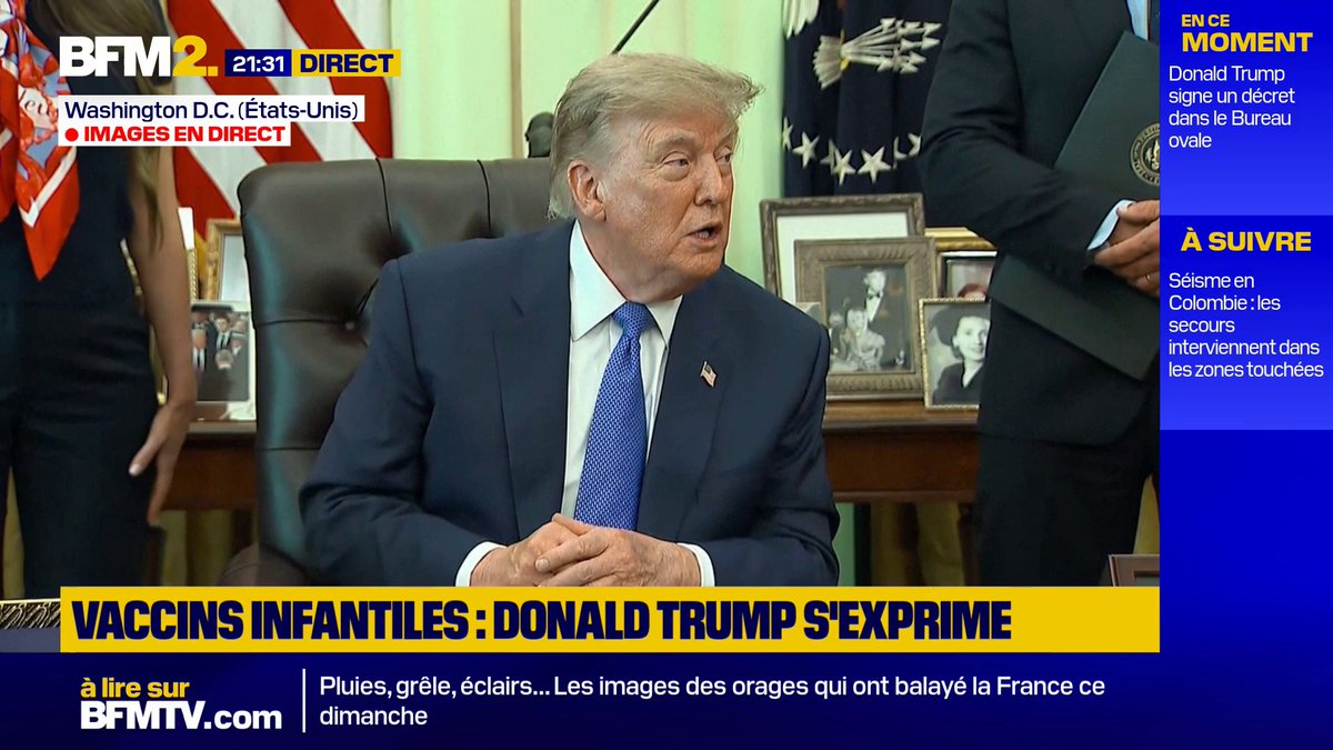 💬 "Le fait est que des djihadistes sont élus un peu partout" ➡️ Donald Trump répond à un journaliste qui l'interrogeait sur les candidats démocrates aux élections de mi-mandat #BFM2