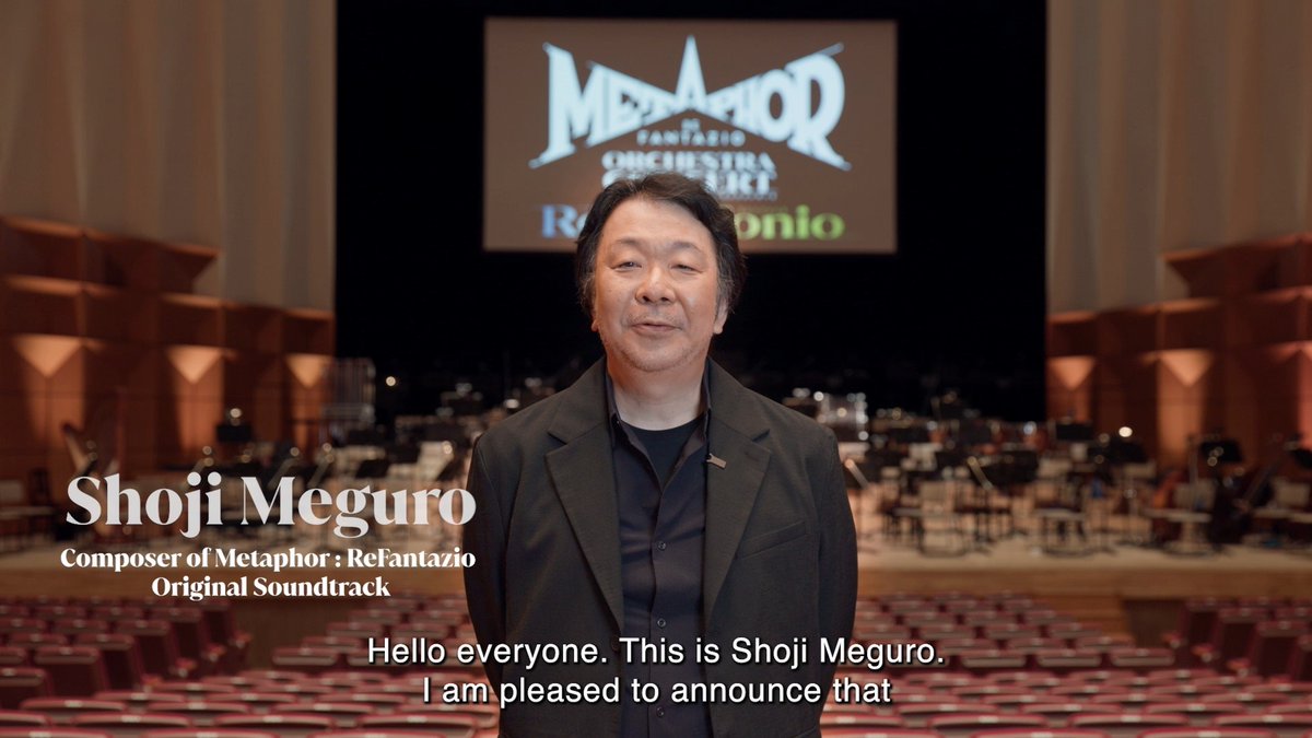 Shoji Meguro drops a special video message ahead of the Metaphor: ReFantazio Orchestra World Tour! 🎻 We’ll bring the music of ATLUS around the globe with live orchestra, choir, vocalists & synced gameplay. Oct 2026–Jan 2027. Tickets: ⚔️✨ #MetaphorReFantazio