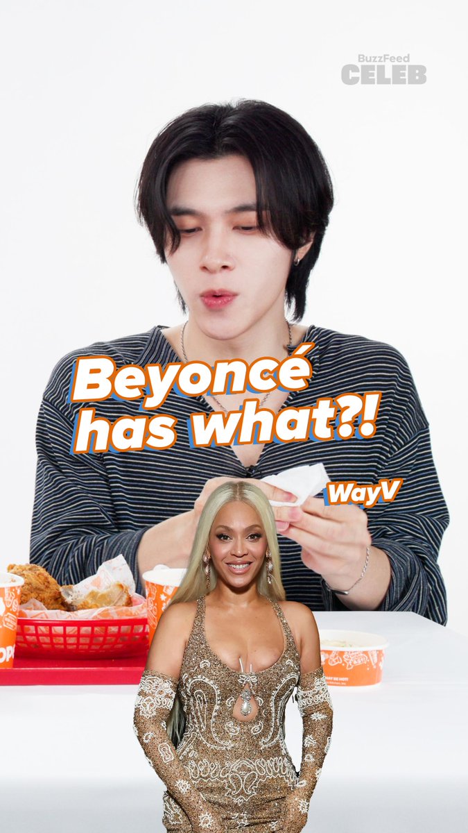 Petition to get WavY a lifetime supply card from Popeye's 🍗 Watch WayV try American foods for the first time now on BuzzFeed Celeb on YouTube: