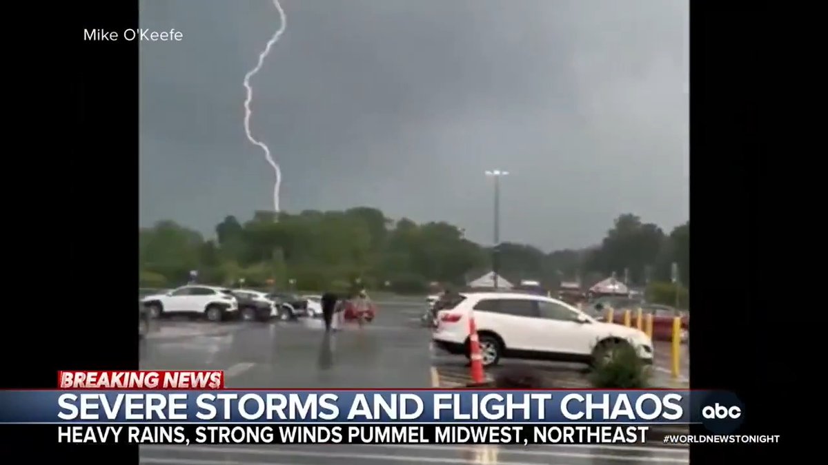 Powerful storms are bringing damaging winds, rain and lightning from Kentucky to the Northeast, putting over 70 million Americans on alert. Meanwhile, heat and dry gusty winds are exacerbating wildfires from California to Canada. Ginger Zee has the track.