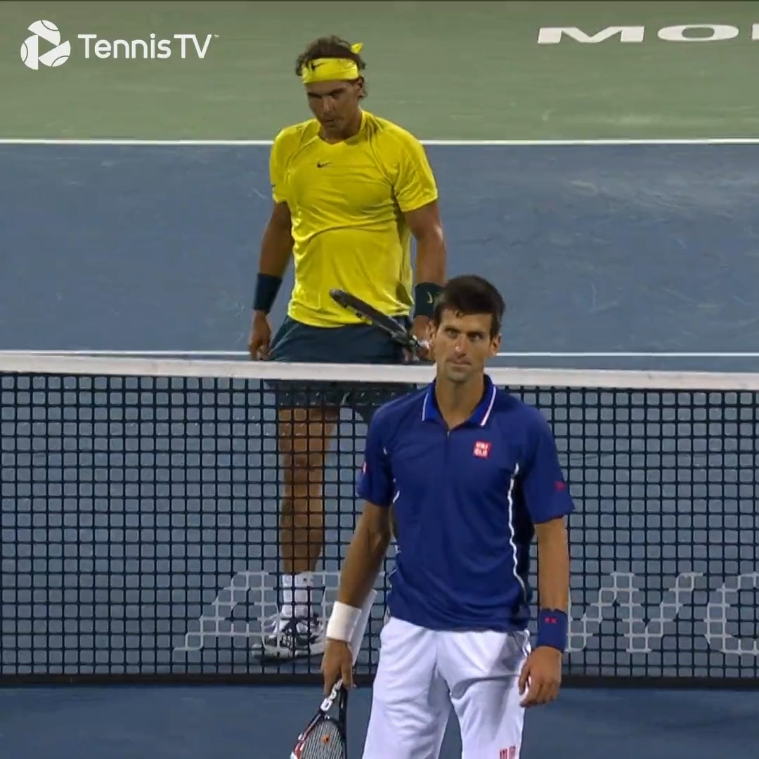 😯😬 13 años de este momento entre Rafael Nadal y Novak Djokovic.