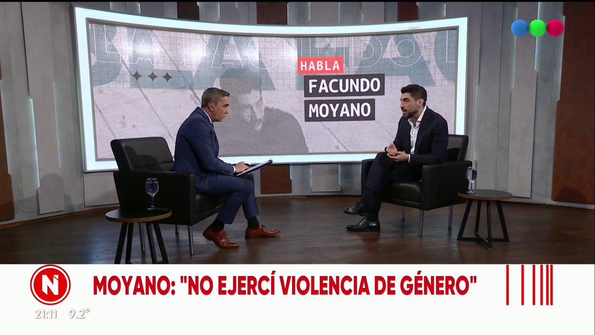 Facundo Moyano: "No ejercí violencia de género". El exdiputado habla mano a mano con Rodolfo Barili. Mirá más #TelefeNoticias en vivo en