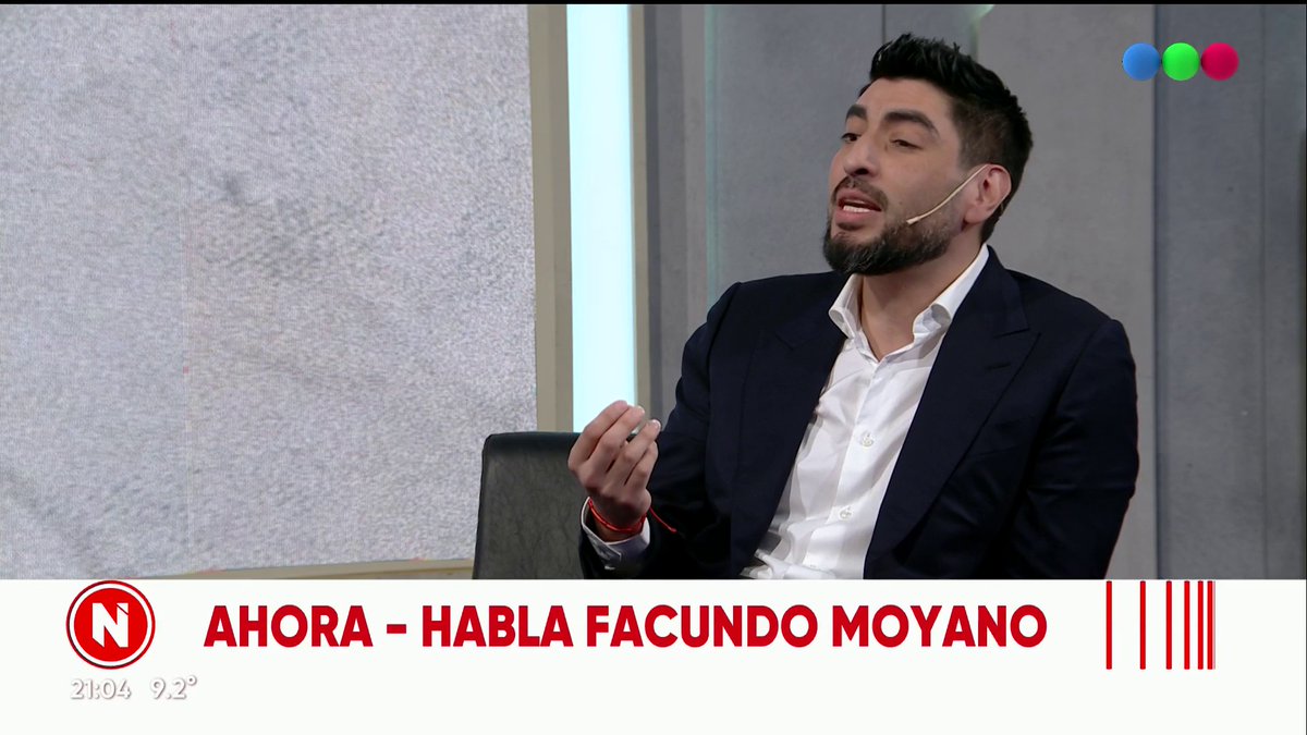 [AHORA] "No consumimos cocaína": Facundo Moyano negó haber tomado drogas con su novia Candela Arizaga, afirmó que su novia pasó de "víctima y heroína" a "gato", destacó que eso le pasó "con todas sus parejas", y denunció que la acusan de "Julieta".