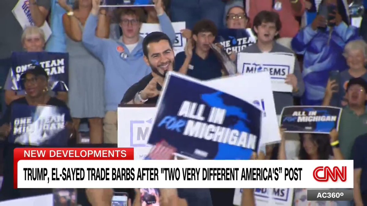 President Trump expands his political attacks on Democratic Michigan Senate candidate Abdul El-Sayed to include his wife, as he also falsely claims "jihadists" are being elected. CNN's Arlette Saenz reports on the new campaign rhetoric.