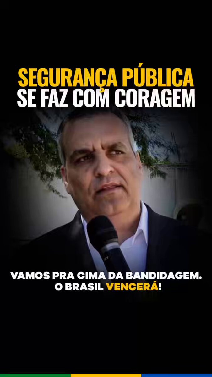 Segurança pública é coisa séria. Precisa ser tratada por quem conhece o problema, tem experiência e, acima de tudo, não tem medo de enfrentar o crime e defender o cidadão de bem.