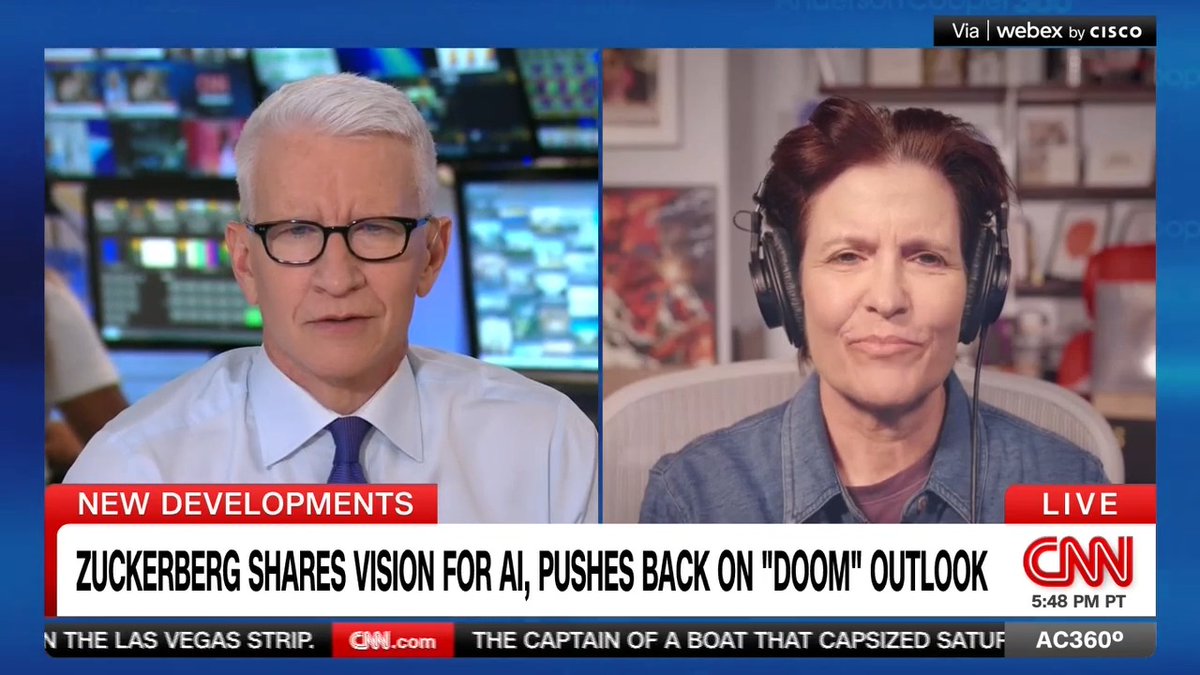CNN Contributor Kara Swisher says Mark Zuckerberg's view for the future of AI is the result of Meta falling behind industry leaders like OpenAI and Anthropic. "The others have surpassed them and they're trying to find an in," she adds.