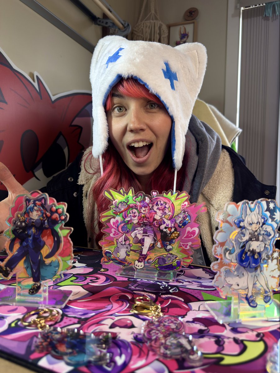 If you didn’t already hear, we’re headed to Pixel Expo this weekend and have 3 amazing merch collabs debuting! Ironmouse, Lucius Merryweather and Lumituber, along with a whole bunch of other amazing one-offs handmade items l! #ironmouse #collab #vtuber #merryweather #lumi