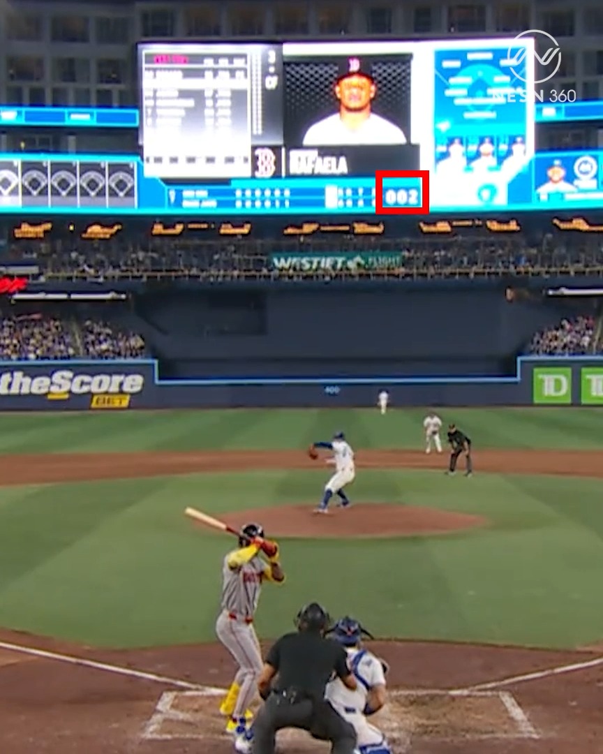 The outs were literally changing MID PLAY on the scoreboard... WHAT?