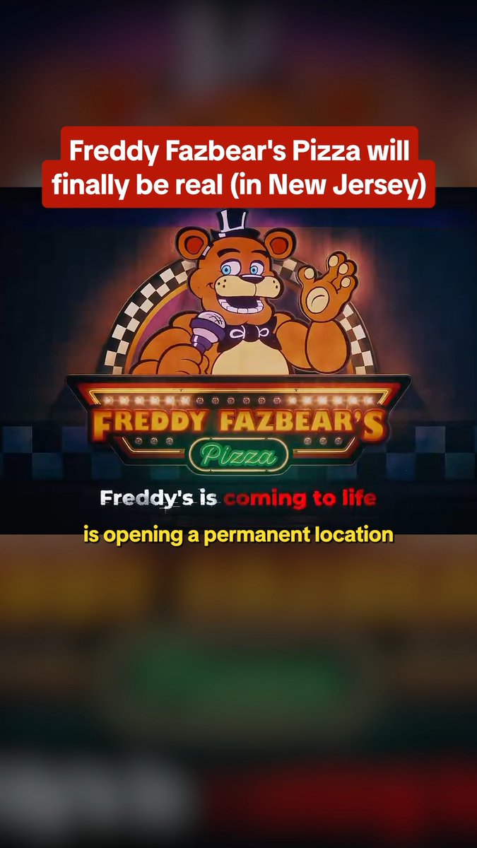 Ready for the Bite of '27? Freddy Fazbear's Pizza from Five Nights at Freddy's is coming to American Dream, the second biggest mall in the United States.
